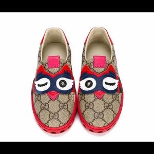 Gucci Kids GG Supreme Owl Sneakers